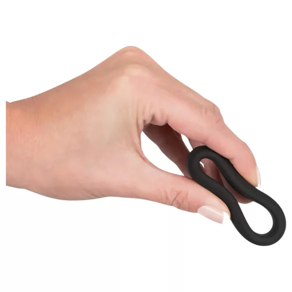 Black Velvets - penisni obroč - debel sten - 3,8 cm - črn