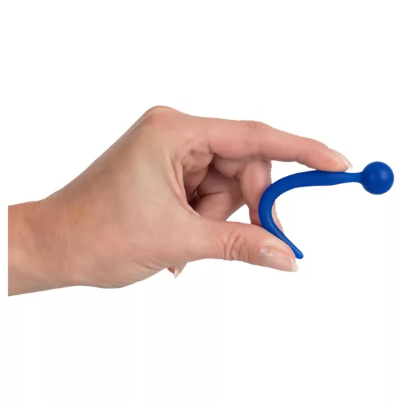 Dilator Sperm Stopper - uretralni dilator s kroglico - silikon modra