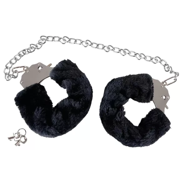 You2Toys - plišaste lisice z dolgo verigo - črna