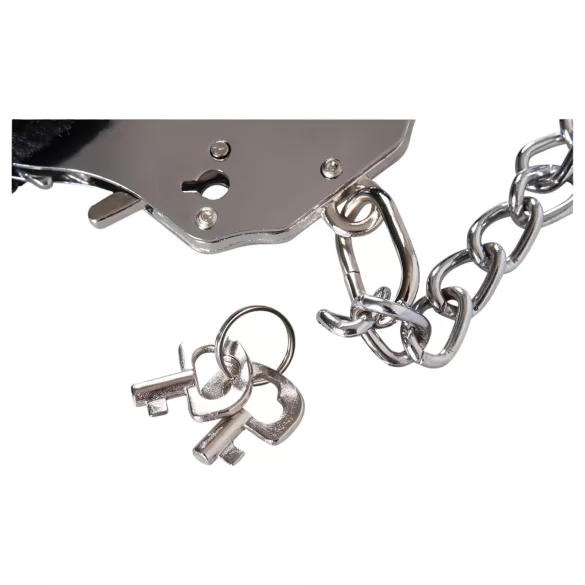 You2Toys - plišaste lisice z dolgo verigo - črna