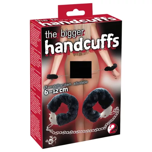 You2Toys - plišaste lisice z dolgo verigo - črna