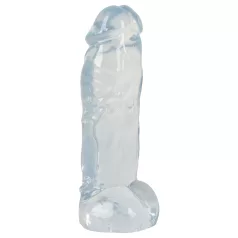   Crystal Clear Big Dong - želeasti velikanski dildo (21,5 cm)