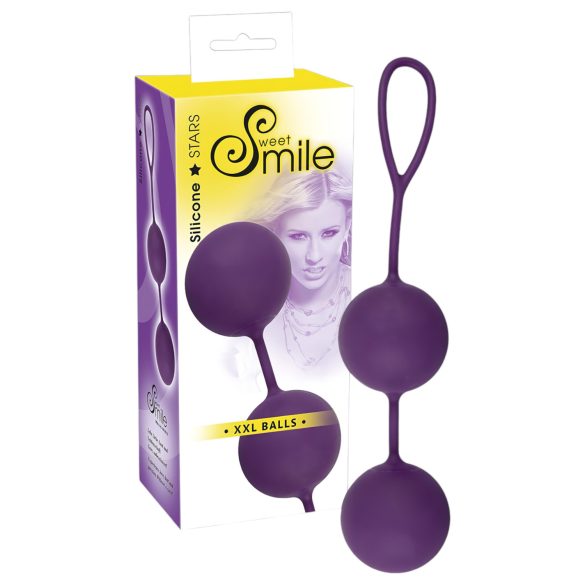 SMILE XXL Balls - vaginalna kroglica - velika - vijolična