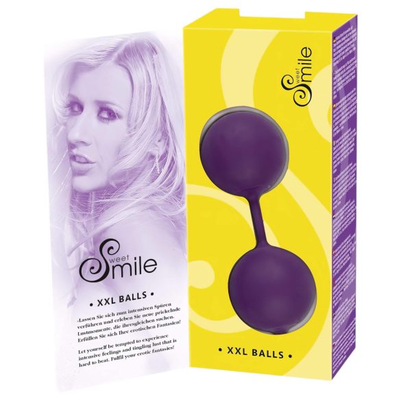 SMILE XXL Balls - vaginalna kroglica - velika - vijolična