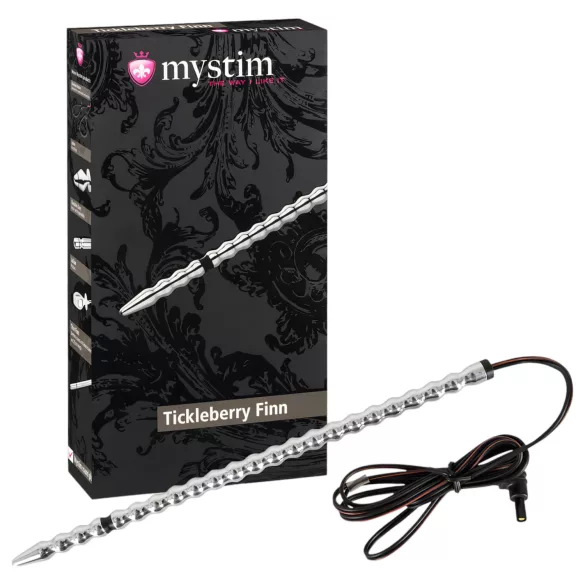 mystim Tickleberry Finn - elektro dilator s kroglicami za penis