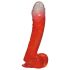 Jolly - dildo - realistična oblika - rdeča - 17 cm