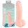 Medical - dildo iz medicinskega silikona - 20 cm - naravno