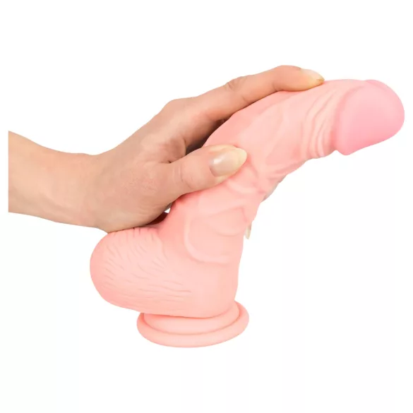 Medical - dildo iz medicinskega silikona - 20 cm - naravno