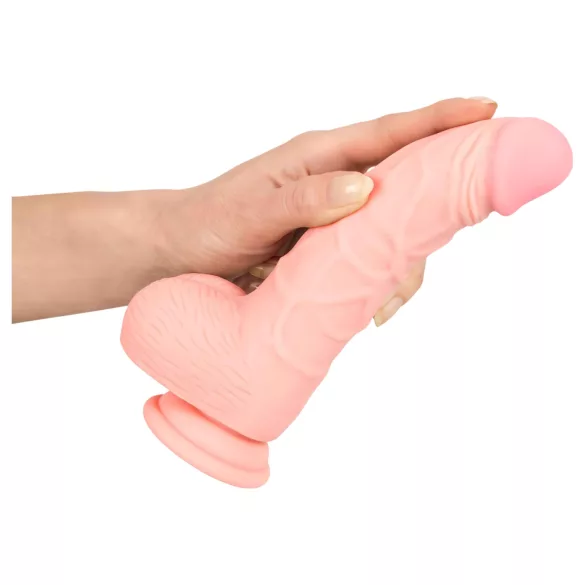 Medical - dildo iz medicinskega silikona - 20 cm - naravno