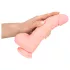 Medical - dildo iz medicinskega silikona - 20 cm - naravno