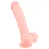 Medical - dildo iz medicinskega silikona - 24 cm - naravna barva