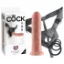 King Cock - strap-on dildo - 20 cm - naravno
