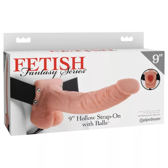 Fetish Strap-on 9 - pas dildo - nastavljiv - naravna barva