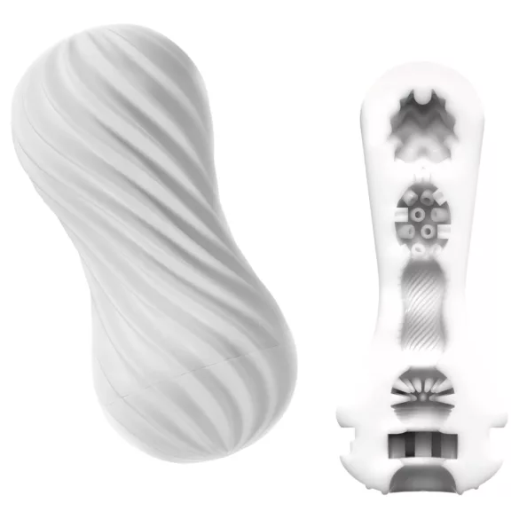 TENGA Flex - masturbator - prožen - bel
