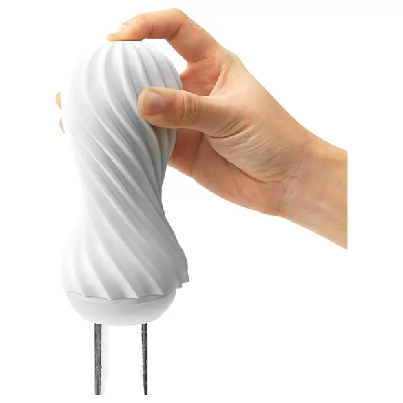 TENGA Flex - masturbator - prožen - bel