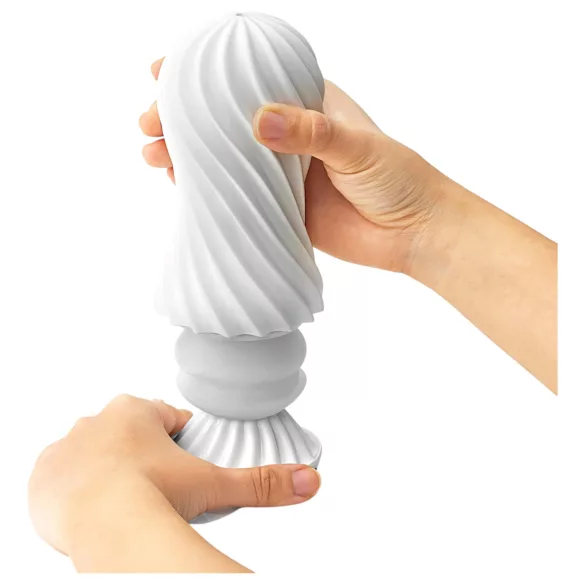 TENGA Flex - masturbator - prožen - bel