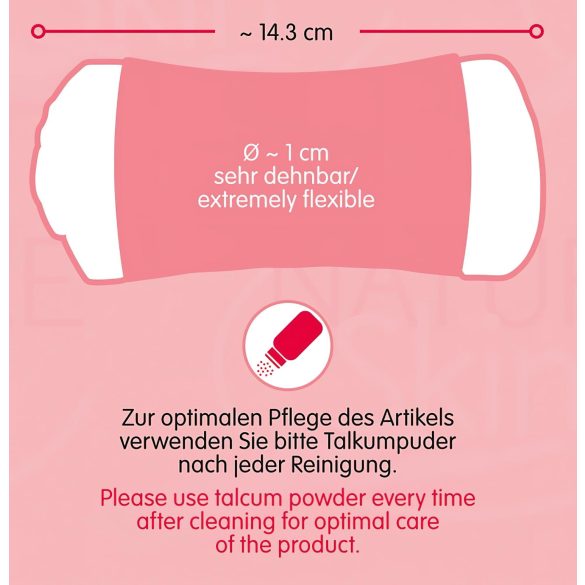 Nature Skin - vagina in zadnjica masturbator (naravna-črna)