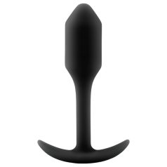   b-vibe Snug Plug 1 - analni čep s notranjo utežjo (55g) - črna