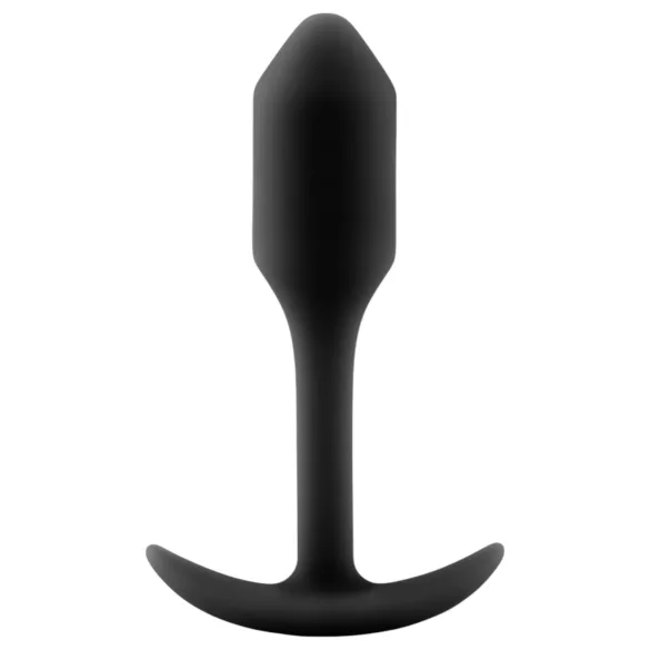 b-vibe Snug Plug 1 - analni čep s notranjo utežjo (55g) - črna