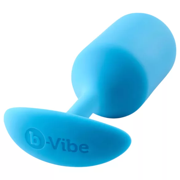 b-vibe - analni čep z dvojnimi kroglicami - 180g - moder