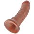 King Cock - dildo - realističen, temna koža, 20 cm