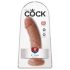King Cock - dildo - realističen, temna koža, 20 cm