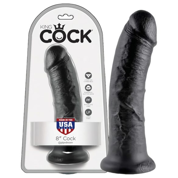 King Cock - dildo - 20 cm - črna