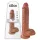 King Cock - realistični dildo z modami - 25 cm - rjav