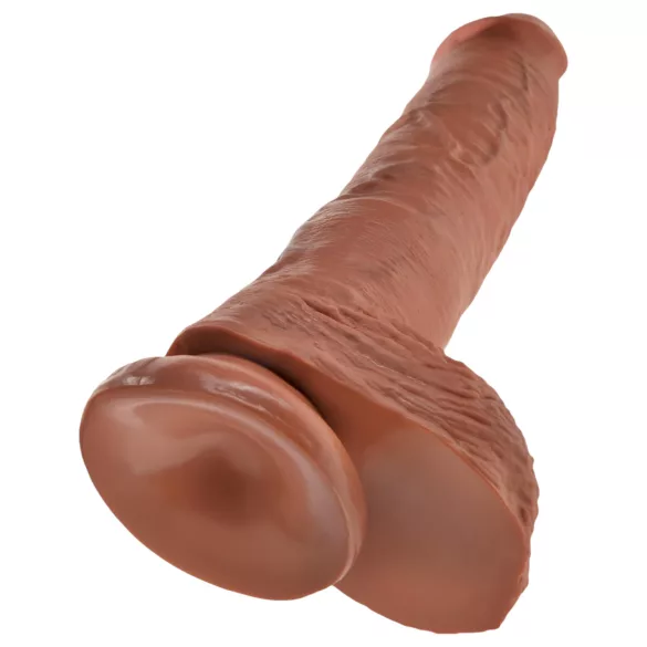King Cock - realistični dildo z modami - 25 cm - rjav