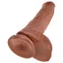 King Cock - realistični dildo z modami - 25 cm - rjav