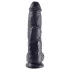 King Cock - realistični dildo z modami - 25 cm - črn
