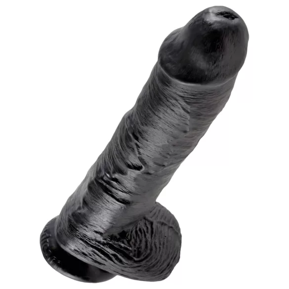 King Cock - realistični dildo z modami - 25 cm - črn
