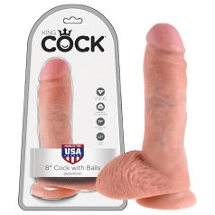 King Cock - dildo z modom - 20 cm - kožna barva