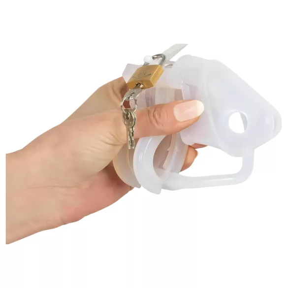 You2Toys - silikonska kletka za penis - bela