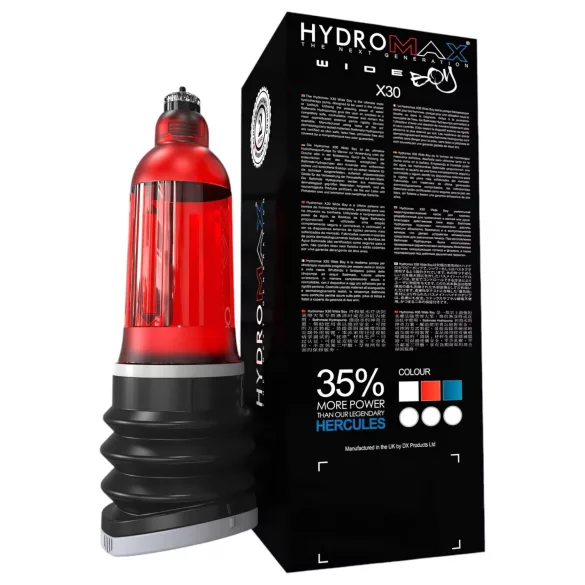 Bathmate Hydromax 7 Wide - Hidročrpalka (rdeča)