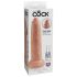King Cock 9 - realistični dildo (23 cm) - naravna barva
