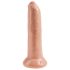 King Cock 9 - realistični dildo (23 cm) - naravna barva