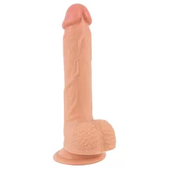 realistixxx - naravni dildo s priseskom (22 cm, barva kože)