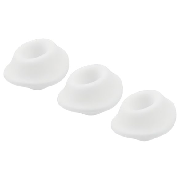 Womanizer Premium S - bela nadomestna glavica (3 kosi)