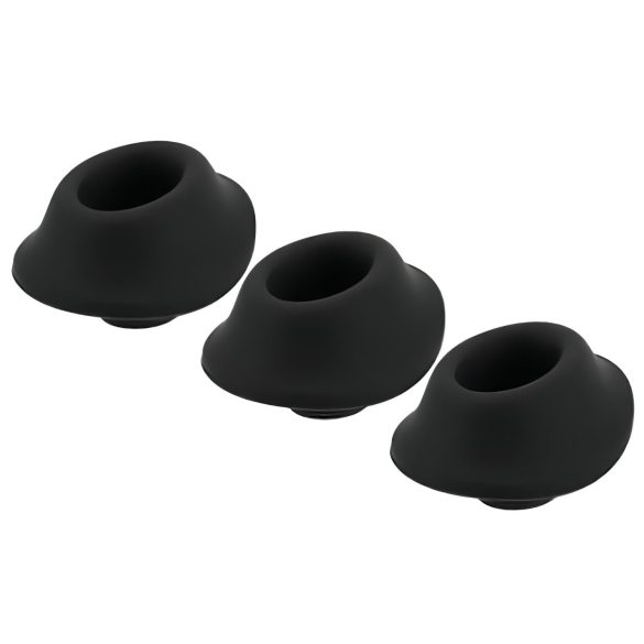 Womanizer Premium S - rezervni nastavek set - črn (3 kosi)