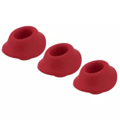   Komplet zamenljivih glavic Womanizer Premium S - rdeč (3 kom)