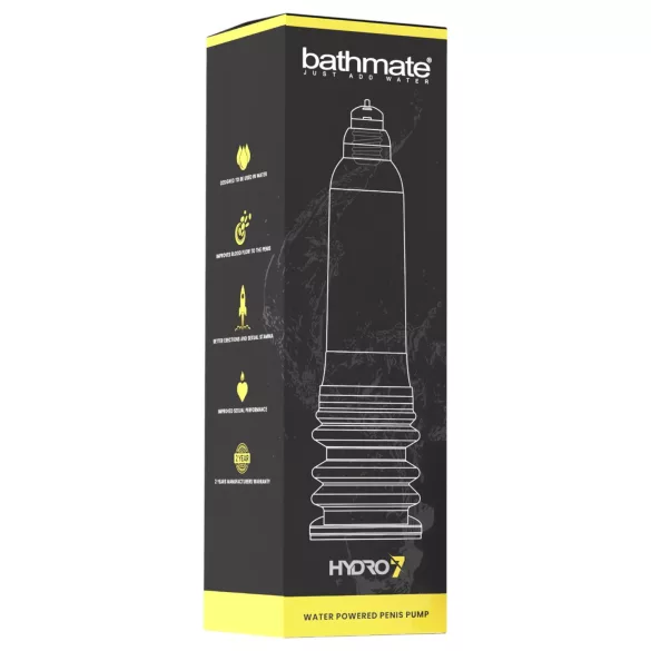 Bathmate Hydro7 - hidravlična črpalka za penis (prozorna)