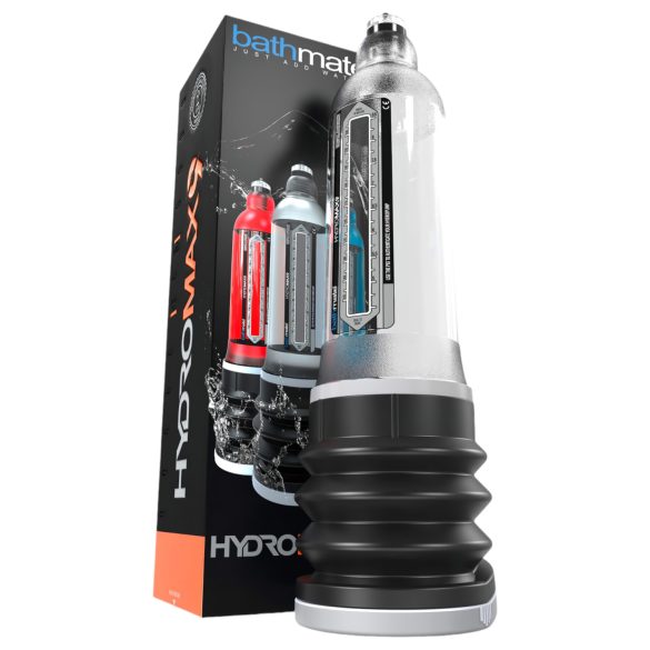 Bathmate Hydromax9 - hidravlična črpalka za penis - prozorna