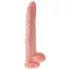 King Cock - realistični dildo z modami - 35 cm - natur