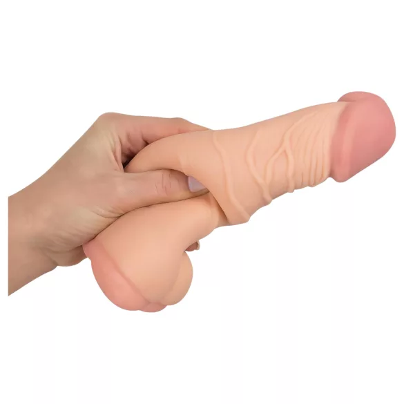 Nature Skin - dvojno umetno zadnjico in penis tulec - naravna barva