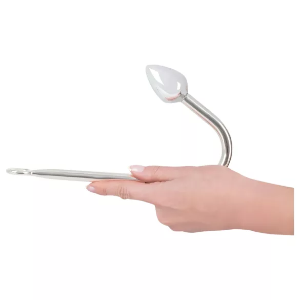 You2Toys - analni kavelj iz aluminija - srebrn - 179g