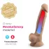 Silexd 7 - dildo s priseskom - 17,5 cm - naravna barva