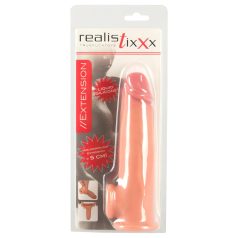   Realistixxx - podaljšek za penis z obročkom - 19 cm - naravna barva