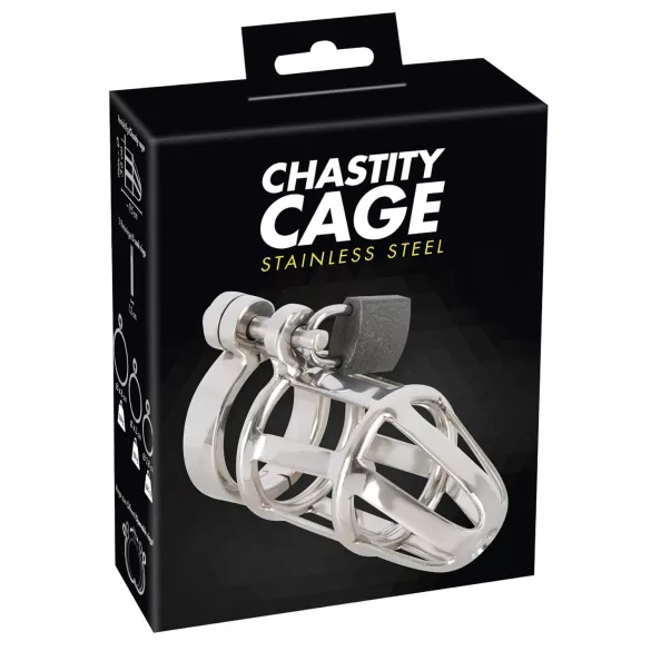 You2Toys - moška chastity kletka - kovinska z ključavnico