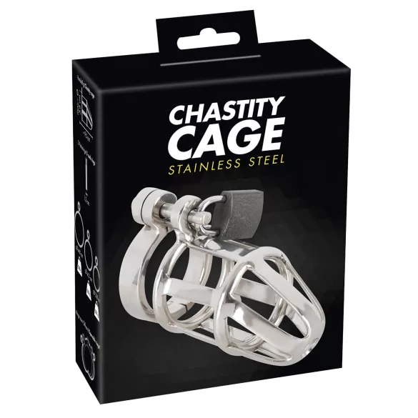 You2Toys - moška chastity kletka - kovinska z ključavnico